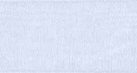 Organdy Sheer Ribbon - Light Blue. This nylon ribbon features a translucent shimmery light blue color. Measures .25in x 10yds.