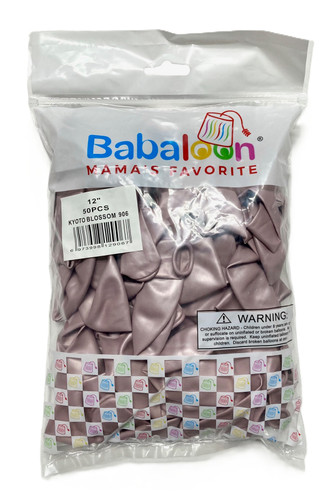 Luster Kyoto Blossom Latex Balloons. Package includes 50 count, 12 inch uninflated balloons.