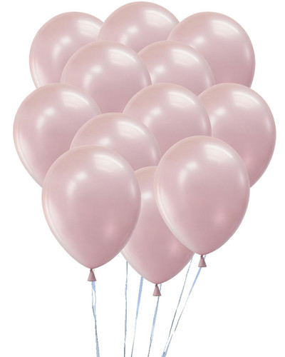 Dozen Balloons Grouped together in the color Luster Kyoto Blossom