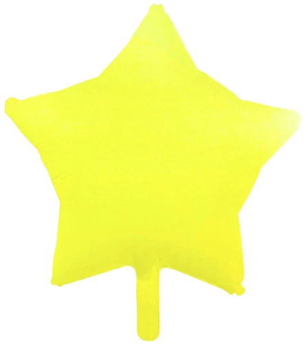 Neon Yellow Star Balloon. Balloon is approximately 18 inches after inflation.