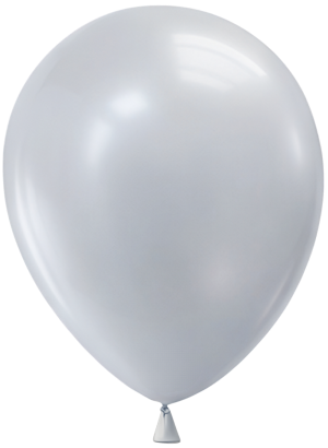 Luster Nevada Silver 12 Inch Helium Filled Balloon