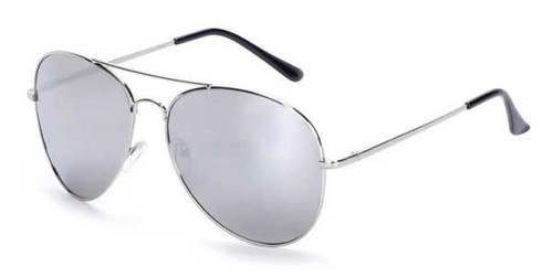 Silver Aviator Sunglasses! Offers UV protection. Package includes 1 count pair of glasses measuring about 5.5in. One size fits most.