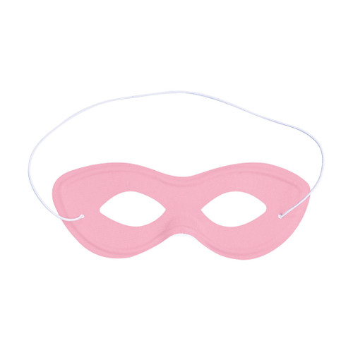 Solid Color Hero Mask - Pink. Support your favorite team with coordinating colors. Flexible with a layer of fabric for comfort, this eye mask includes a white elastic strap. Measures 2.75in x 7.25in. One size fits most.