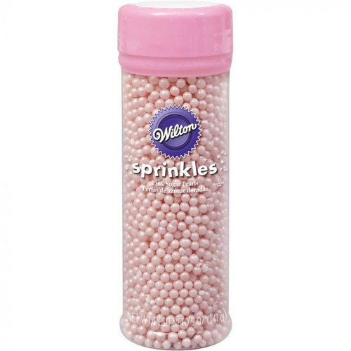 Pink Sugar Pearls 5.0oz Pink Sugar Pearls 5.0oz