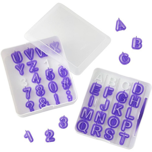 Alphabet & Numbers Fondant Cut Out Set