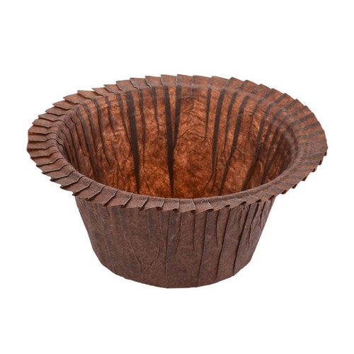 Brown Ruffled Baking Cups