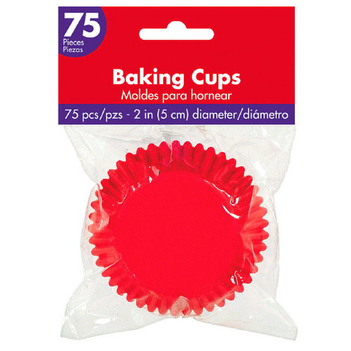 Cupcake Baking Cups 75ct. Red