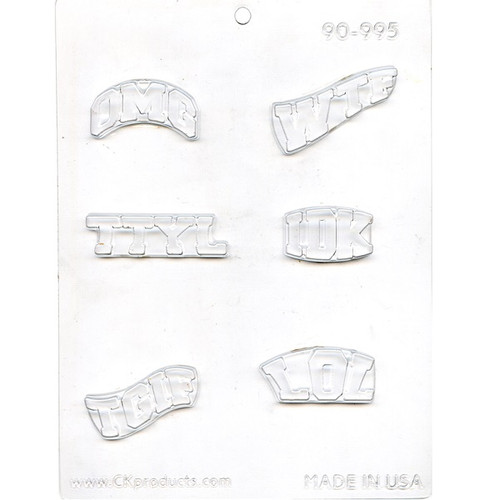 Text Lingo Chocolate Candy Mold Text Lingo Chocolate Candy Mold