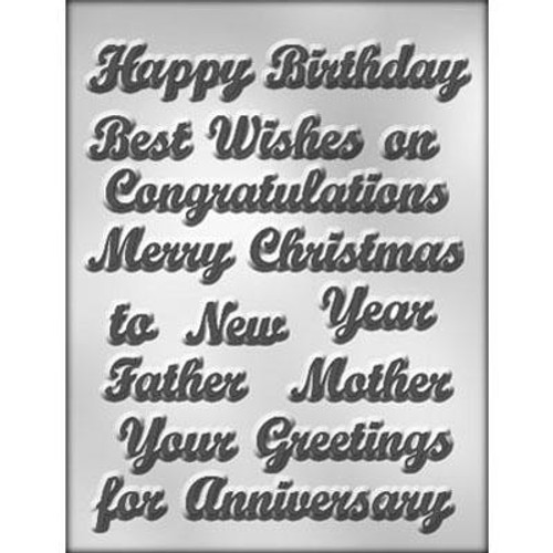 Salutation Chocolate Candy Mold Salutation Chocolate Candy Mold