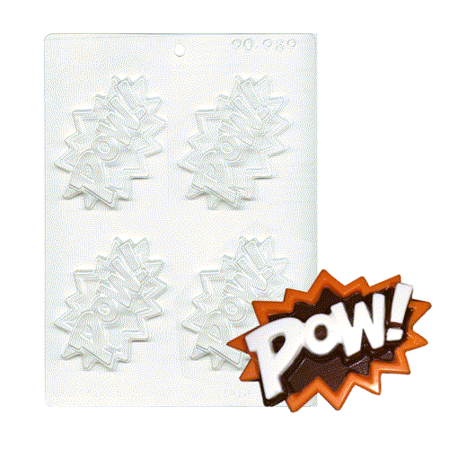 Pow Superhero Lingo Candy Mold Pow Superhero Lingo Candy Mold