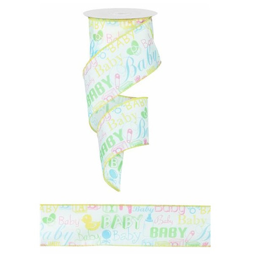 Pastel Baby Print Ribbon Pastel Baby Print Ribbon