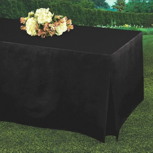 Tablefitters Flannel-Backed Table Covers - Black