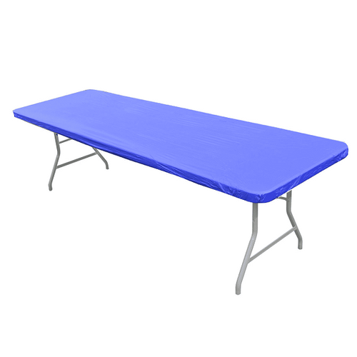Banquet Table Kwik Cover 8ft x 30in - Blue Banquet Table Kwik Cover 8ft x 30in - Blue