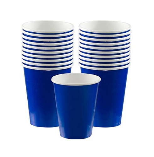Bright Royal Blue Big Party Pack 12 Oz Plasitc Cups – US Novelty