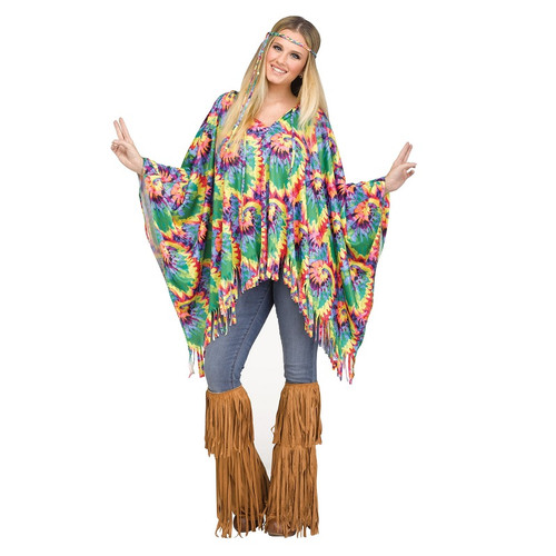 Tie-Dye Hippie Poncho Tie-Dye Hippie Poncho