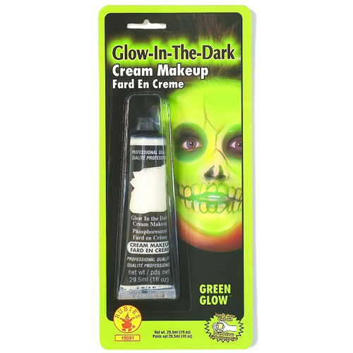 Green Glow in the Dark Cream Makeup
