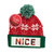 Christmas Flip Sequin Pom Pom Knit Hat