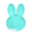 Bunny Shaped Melamine Plate - Seafoam
