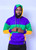 Adult Mardi Gras Wide Panel Hoodie. In purple, green, and gold, this hoodie features a wide panel design, along with matching purple, green, and gold laces. The purple pocket adds extra functionality.