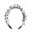 Mardi Gras Pearl Headband - White