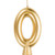 Gold Number Candle