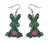 Easter Acrylic Earrings - Zebra Bunny