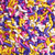 Pastel Sprinkles. Mix of purple, white, pink, and yellow jimmies. Color variations may occur. Net WT. 3oz.