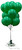 Dozen Balloons Grouped together in the color hunter green