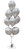 Dozen Balloons Grouped together in the color pearl silver