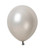 Pearl Silver Latex Balloons. Package includes 100 count, 12 inch uninflated balloons.