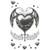 Goth Temporary Tattoo "Dead Inside" design featuring a heart with bat wings over a banner. Package includes 1 count tattoo. Goth Temporary Tattoo "Dead Inside" design featuring a heart with bat wings over a banner. Package includes 1 count tattoo.