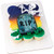 Spooky Skeleton Vertical Layon, on a cupcake example. Designed to look like a skeleton crawling out of the ground, this two-piece cake decoration includes an upper body with a skull, chest, and arms, along with a separate set of bony legs. Package includes 2 count pieces, body measuring 5.8in x 4.15in, legs measuring 3.05in x 4.15in.