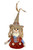 Mini Scarecrow, crafted from straw, fabric, and stuffing for a classic, handcrafted look. Available in two adorable styles, one wears a dark orange dress and a pointy hat. Desired style not guaranteed. Package includes 1 count scarecrow. Boy measures about 6in, girl measures about 7.75in with hat.