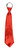 Red Zip Up Tie. Designed with a built-in zipper closure, this red polyester tie features a pre-tied knot and a pull-front mechanism that makes it easy to slip on and adjust, no tying required. Measures 15in. Red Zip Up Tie. Designed with a built-in zipper closure, this red polyester tie features a pre-tied knot and a pull-front mechanism that makes it easy to slip on and adjust, no tying required. Measures 15in.