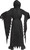 Child's Bleeding Ghost Face. This costume features a hooded robe, black gloves, tie belt, and bleeding mask with hand held pump. Shoes and knife not included. Size Medium fits 8 - 10, Large 12 - 14.