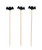 Halloween Appetizer Picks - Bat. These bamboo picks feature small characters at the top. Available in pumpkins, witch hats, ghosts, and bats. Desired style not guaranteed. Package includes 16 count picks measuring about 4.72in