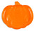 Plastic Pumpkin Shaped Platter. This bright orange die-cut plastic pumpkin shaped platter features a classic Jack O Lantern face. Measures 11.8in x 10.6in.
