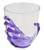 Skeleton Hand Plastic Cup - Purple. This clear cup has a translucent skeleton hand wrapped around it, the hand available in purple, orange, and black. Desired color not guaranteed. Includes 1 plastic glass. Measures 430ml, 3.5in diameter.