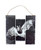 Bat Wall Plaque - Black boards with White bat. This lightweight fiberboard decoration has the appearance of connected distressed wooden boards with a print of a flying realistic bat silhouette, with a jute string hanger. This design is available in white boards with a black bat or black boards with a white bat. Desired style not guaranteed. Measures 9.4in.
