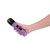 Inflatable Microphone Favors. These colorful vinyl microphones have handles in pink, purple, and orange, with music notes along the top. Package includes 12 count microphones, measuring 8in when inflated.