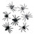 Creepy Rubber Creatures - Black/Grey spiders. Package includes 7 count spiders measuring 2in x 2.75in.