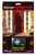 Spotlight Scene with Ghost Face. This spotlight includes a silhouette of Ghost Face holding up a knife. It has an auto timer that can remain on for 4 hours and off for 20 hours, with two modes for steady and flashing.  For indoor or outdoor use. Package includes 1 count silhouette, 2 count ground stakes, 1 count LED spotlight with two modes and auto timer. Requires 3 AAA batteries, not included.
