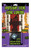 Spotlight Scene with Scarecrow. This spotlight includes a silhouette of a spooky scarecrow with a jack o lantern face and a crow on its shoulder. It has an auto timer that can remain on for 4 hours and off for 20 hours, with two modes for steady and flashing.  For indoor or outdoor use. Package includes 1 count silhouette, 2 count ground stakes, 1 count LED spotlight with two modes and auto timer. Requires 3 AAA batteries, not included.