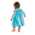Elsa Classic Infant. This costume features a shimmery blue dress and an attached sheer cape decorated with delicate snowflake designs. Available in size 12 - 18 months Elsa Classic Infant. This costume features a shimmery blue dress and an attached sheer cape decorated with delicate snowflake designs. Available in size 12 - 18 months