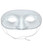 Eye Mask - White. This thin mask covers the nose and includes elastic ties. Support your favorite team with coordinating colors. Available in Blue or White. Desired color not guaranteed. Measures 3.25in x 6.5in.
