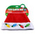 Light Up Santa Hat- Embroidered multicolor bulb. This plush red and white Santa Hat has built in LEDs inside bulbs with three light modes. Batteries included. Available in big multicolor bulbs, classic red and green bulbs, and embroidered multicolor bulbs. Desired style not guaranteed. One size fits most.