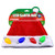 Light Up Santa Hat- Big Multicolor Bulb. This plush red and white Santa Hat has built in LEDs inside bulbs with three light modes. Batteries included. Available in big multicolor bulbs, classic red and green bulbs, and embroidered multicolor bulbs. Desired style not guaranteed. One size fits most.