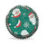 Traditional Christmas Baking Cups -  Green with Santa hats