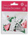 Wooden Christmas Craft Kit - trees. This kit includes small wooden pieces in red, green, and white, and come in shapes of snowflakes and/or Christmas Trees. Desired style not guaranteed. Package includes 54 count pieces measuring about 1in.