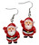 Christmas 3D Earrings - Santa. These acrylic earrings are available in Snowman, Santa, Reindeer, and Christmas Tree. Each design is flat on the opposite side. Package includes 1 pair of earrings measuring about 1.25in.